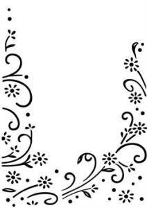 Darice Embossing Folder -  Floral Border