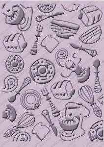 Cuttlebug embossing folder - Retro Kitchen