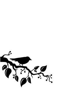 Darice embossing folder - Bird on Branch