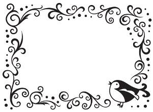 Darice embossing folder - Bird Scroll