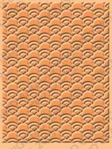 Cuttlebug embossing folder - Fan Background