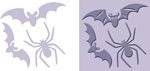 CUTTLEBUG Halloween 3x3 Combo Embossing & Die Set: Creepy