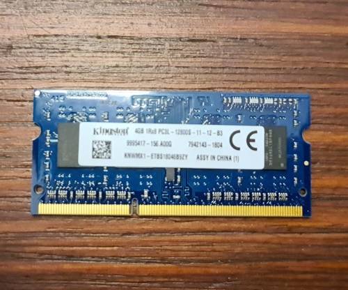Kingston ddr3/ddr3L 4gb laptop ram 1600mhz