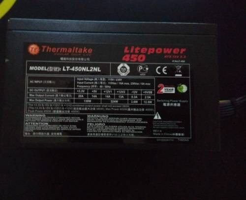 Thermaltake Litepower 450W Power Supply