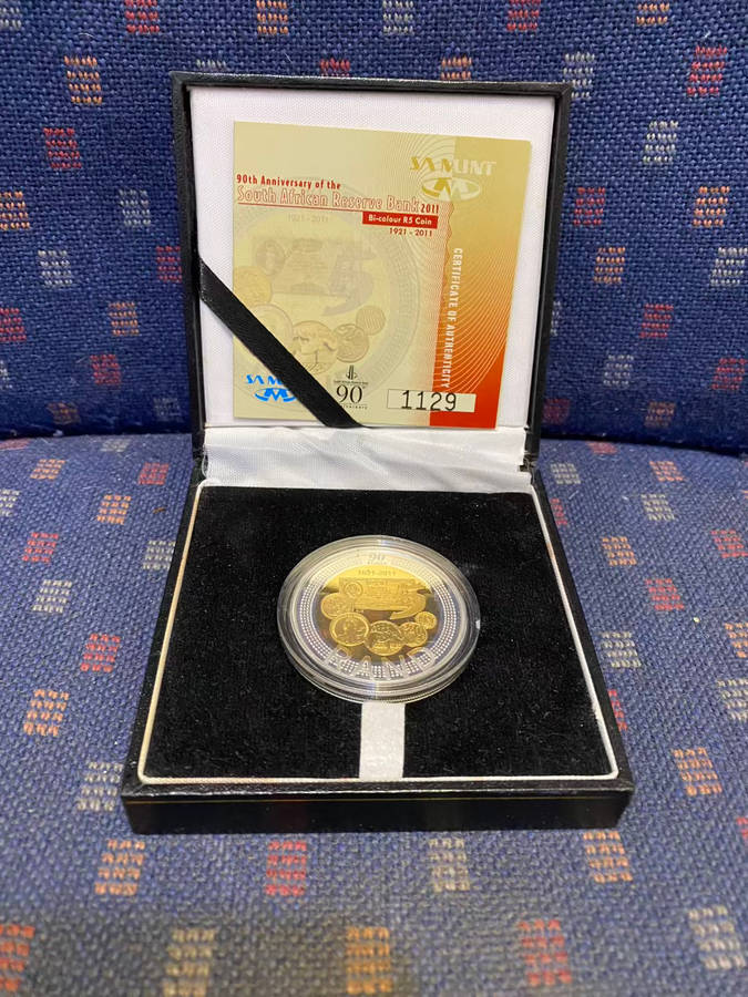 2011 SILVER PROOF R5 CROWN - SARB 90th ANNIVERSARY