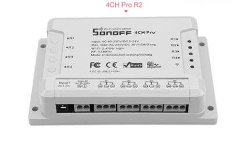 Sonoff 4 Channel PROR2 RF433\WIFI Smart Controller