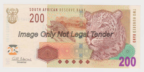 Two Hundred Rand Gill Marcus  AA 2979990 E   UNC  Very Scarce NOTE  ===Low Starting Price===