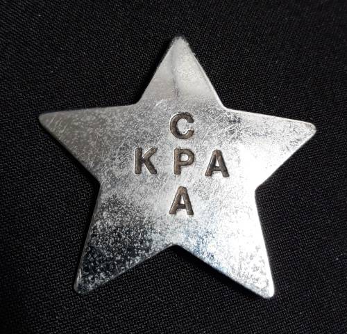 Vintage C.P.A. / K.P.A.  Cape Provincial Traffic Control Badge   Size:  62mm   A93