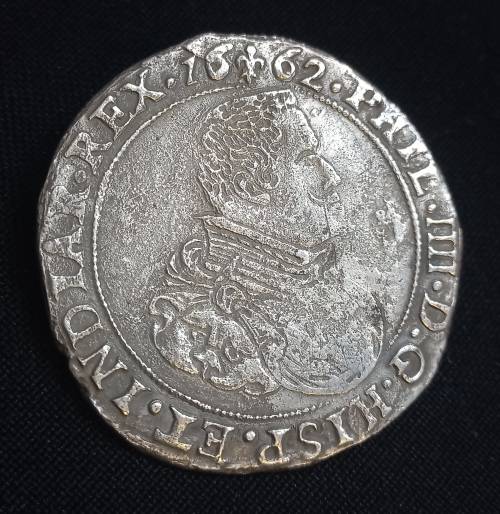 Spanish Netherlands BRABANT Ducaton 1662 *** Retrieved from Shipwreck Meerensteijn  A7