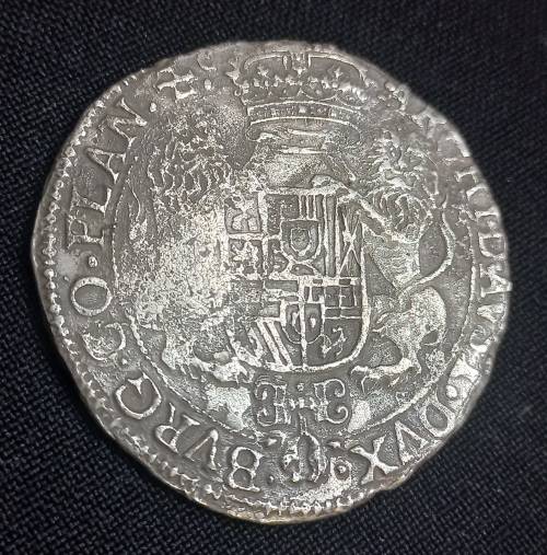 Spanish Netherlands BRABANT Ducaton 1662 *** Retrieved from Shipwreck Meerensteijn  A7