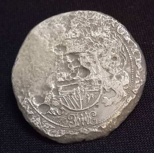 1683 Spanish Netherlands Ducaton  `` RARE DATE ``         Retrieved from Shipwreck Meerensteijn   Y7