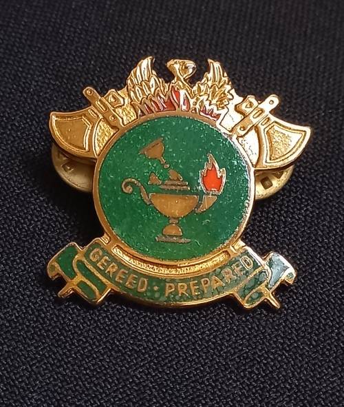 SA. Civil Defence Badge Brass and Enamel                   C5
