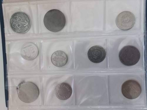 86 Unresearched Tokens And Medallions In File   ( Weight Of File 1.365kg )  STARTING @ R1