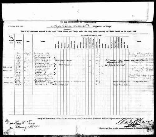 Cape of Good Hope General Service, QSA and KSA medals to 589 CORP/SERJT .F.L.NIGHTINGALE C.P.C.E
