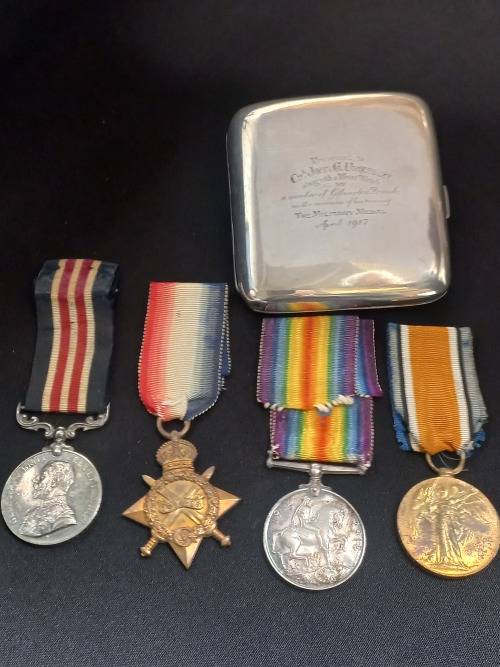 WW1 Military Medal Group  (M.M.) for Bravery in the Field  issued to L.CPL J.G. URQUHART R. Scots.