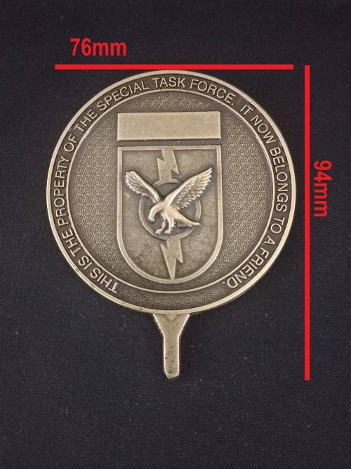 Special Task Force Medallion    Size: 76mm x 94mm         No.4