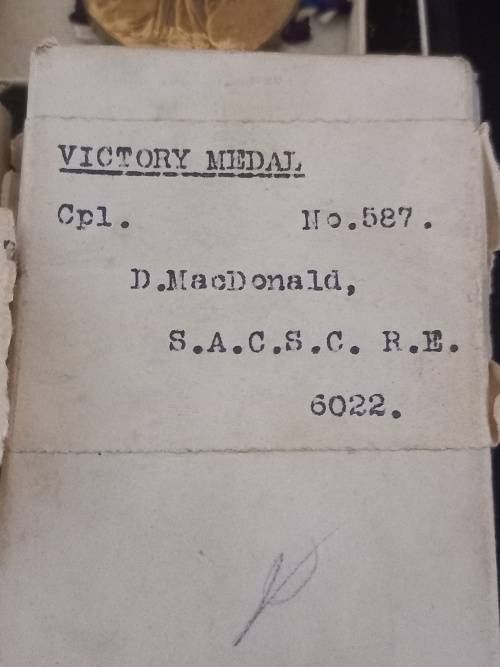 Medal Group With Kimberley Star Awarded To SPR. D.MACDONALD S.A.F.T. & P.C. See Photo`s