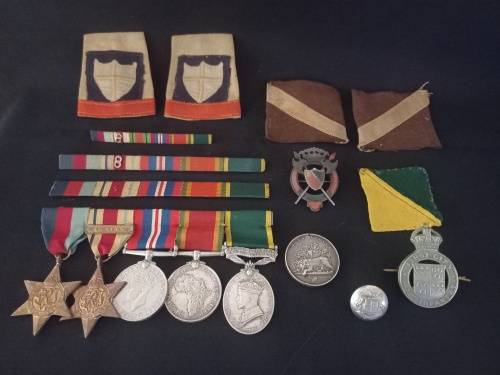 Medal Group and South Africa Medal ( ZULU Medal ) With Insignia From Two Family Members