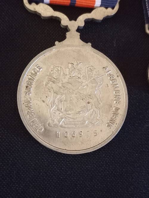 Father & Grandson Medals - DTD,ABO, Troue Diens 10Years-Grandson General Service Medal + Miniature