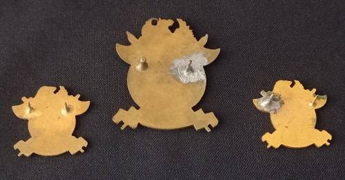 SA. Civil Defence / Gereed Repaired Cap & Collar Badges ( Note 2 Pins Repaired ) X185