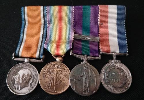 WW1 Miniature Medal Group                            M13