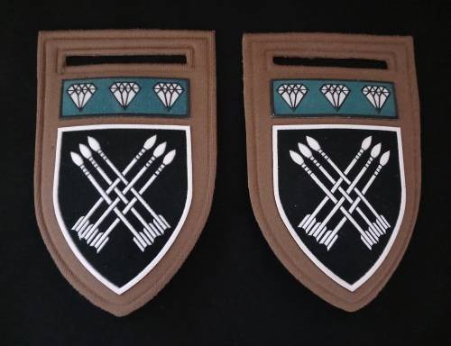 SADF 32 Battalion With Northern Cape Command Bar Tupperware Flash Pair   ( Pins Intact )        F14