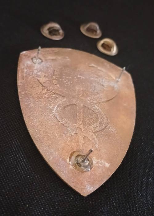 SADF -- SAMS  Military Medical Institute flash  ( Raised MMI )   ( Note One Pin Repaired )   R18