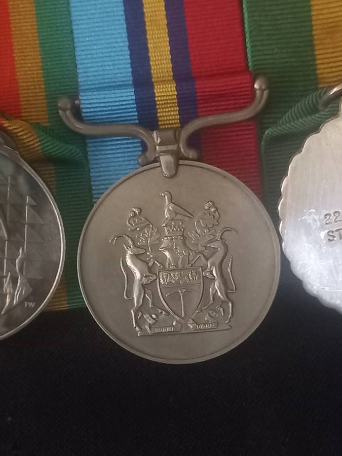 Rhodesian Medal Group Awarded To : 22034 T/SGT STEWART D.J.