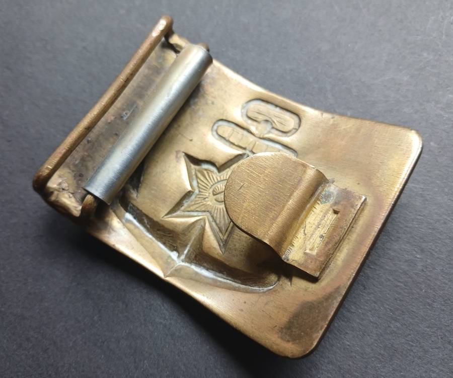 Belt Buckle Russia 1960 Cold War NOS Soviet Union Navy Red Fleet       F188