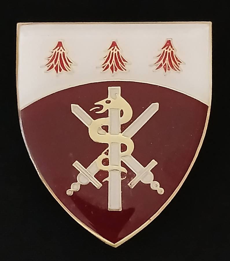 SA ARMY - SADF SAMS FAR NORTH COMMAND MEDICAL UNIT Shoulder Flash With Backing ` RARE ` F236