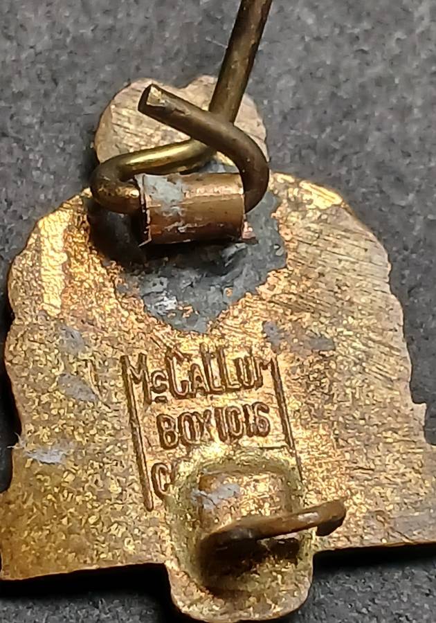 REGIMENT TOBIE MULLER ENAMEL LAPEL BADGE   ` STERK EN FIER `  *** RARE ***    V110