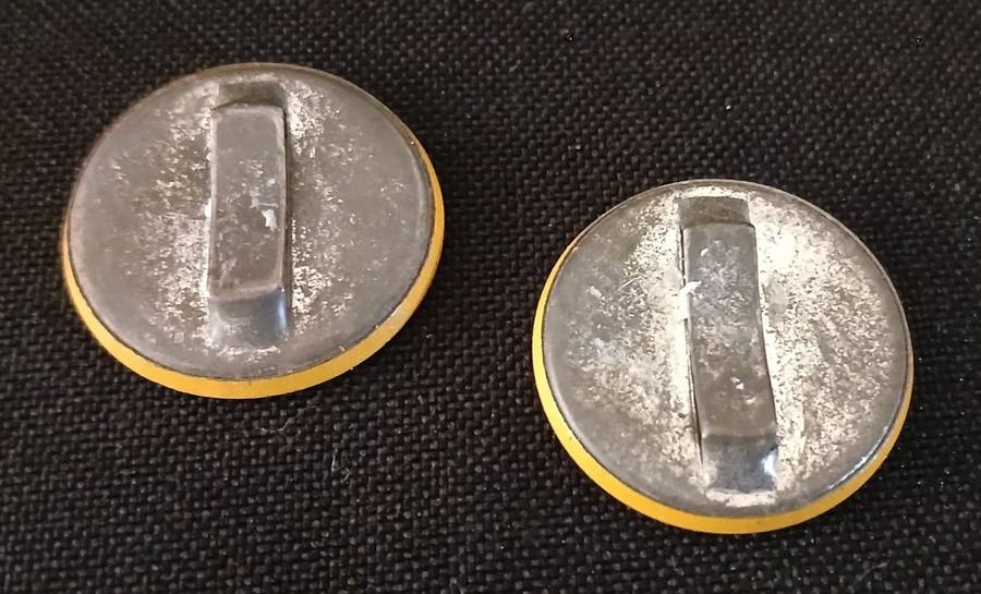 1956 SPRINGBOK RUGBY TOUR DAN DE VILLIERS AND D. RETIEF  BADGES                 C44