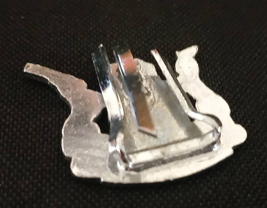 SA RAILWAY SERVICE CAP BADGE    ( SILVER COLOUR )                  C87