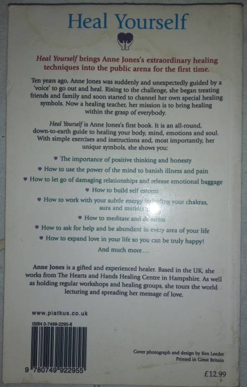 Heal Yourself Anne Jones 9780749922955