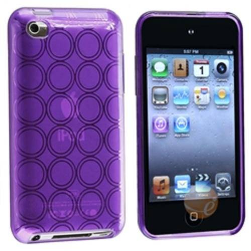 Hydro Gel Back Case Cover for iPod Touch 4 Purple