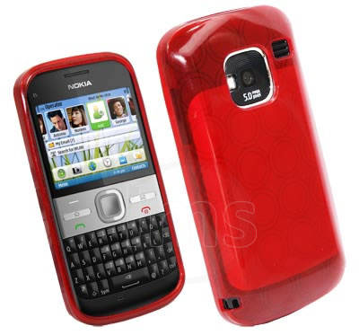 Hydro Gel Case Cover for Nokia E5 (Red)