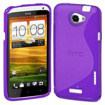 TPU S-Line Pouch for HTC One X (Purple)