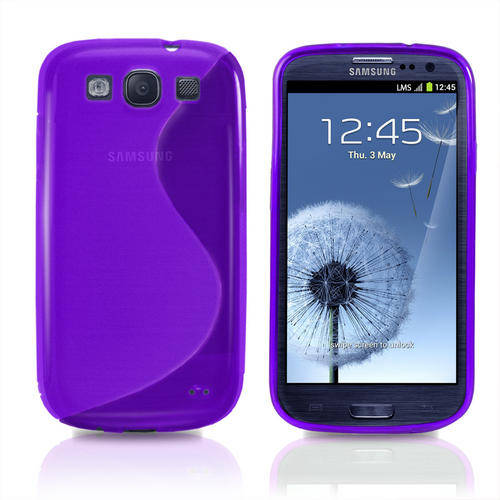 High Quality TPU S-Line Pouch for Samsung Galaxy S3 i9300 Galaxy S III (Purple)