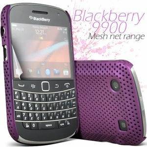 Mesh Net Range for Blackberry Bold 9900 (Purple) + Screen Protector