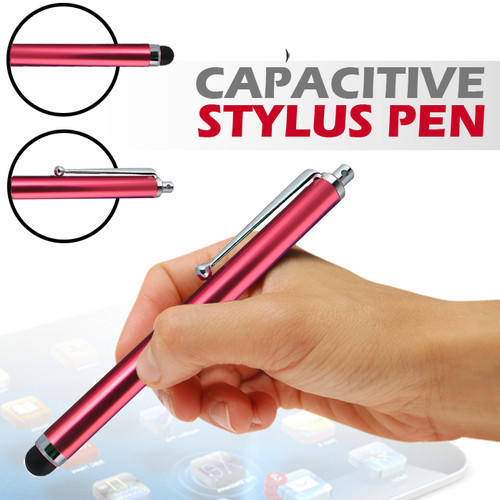 Capacitive Touch Screen Stylus for Tablets / iPads / iPhones / Touchscreen Devices - Red