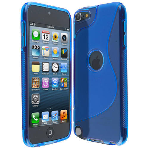 S-Line Gel Cover for Apple iPod Touch 5 (Blue) + Screen Protector