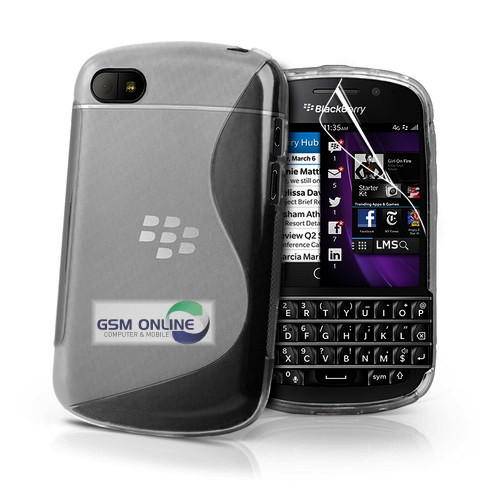 Gel Cover for Blackberry Q10 (Smoke) + Screen Protector