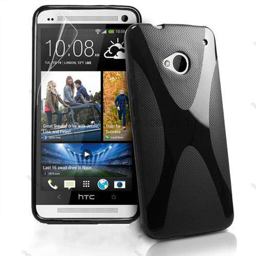X-Line Case Cover Pouch for HTC One (Black) + Screen Protector