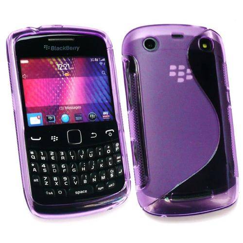 S Line Gel Case for Blackberry Curve 9350 9360 9370 (Purple)