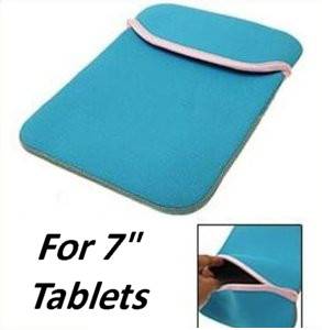 Neoprene Sleeve for 7" Tablets Blue and Red