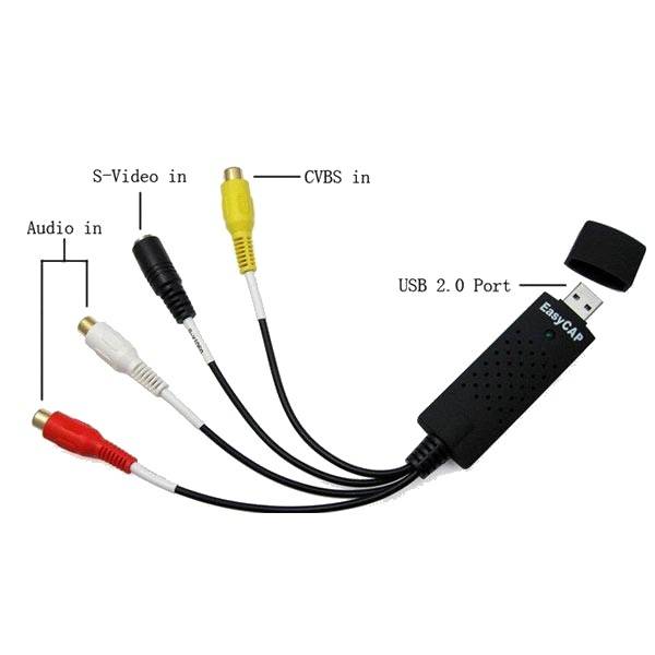 Easycap TV DVD VHS Audio Video Capture Adapter Converter USB