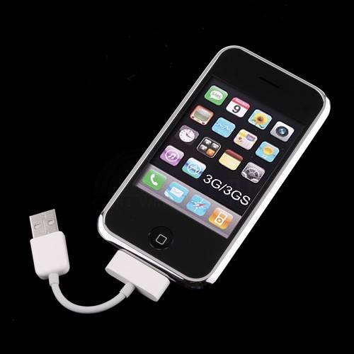 APPLE IPHONE/IPAD/IPOD USB DATA CABLE (WHITE)