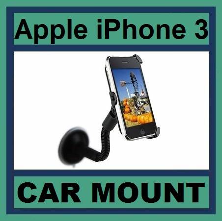 Apple iPhone 3 Car Windshield Mount Holder Cradle - SAVE R80