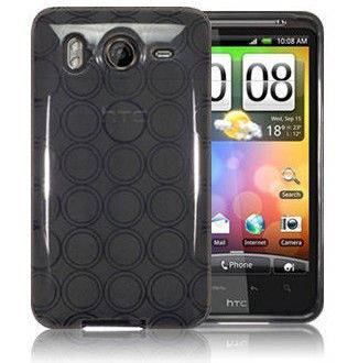 TPU Circle Gel Case for HTC Desire HD Gray