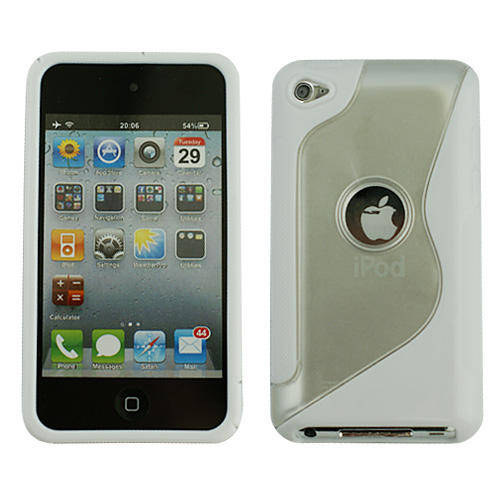 TPU Hard Back Case Cover for iPod Touch 4 White